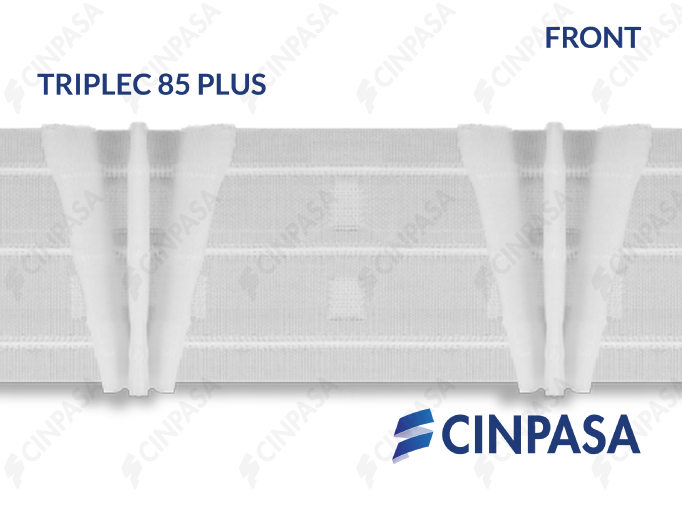  Cinta fruncidora encrestadora pliegues en triángulo 